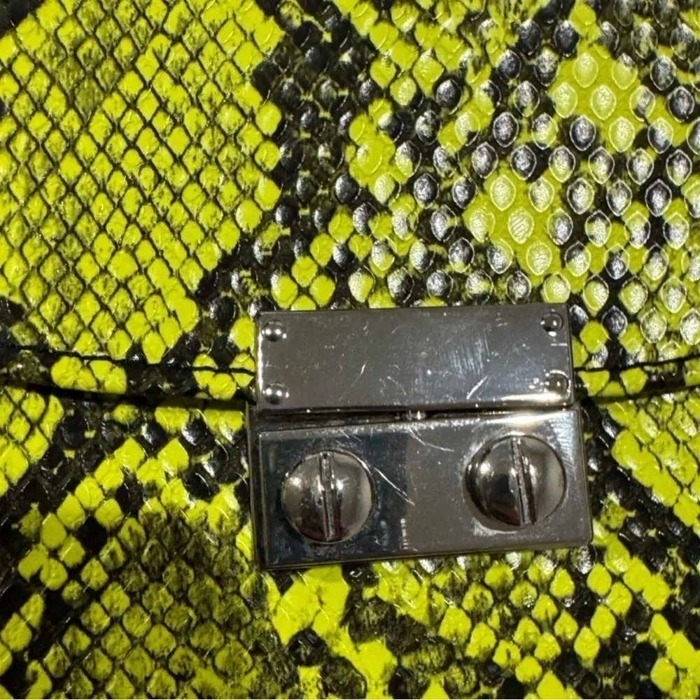 Express Lime green Snakeskin faux leather Crossbody